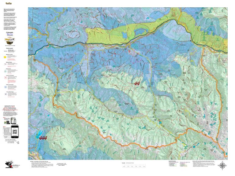 CO Unit 44 Mule Deer Concentrations Map by HuntData LLC | Avenza Maps