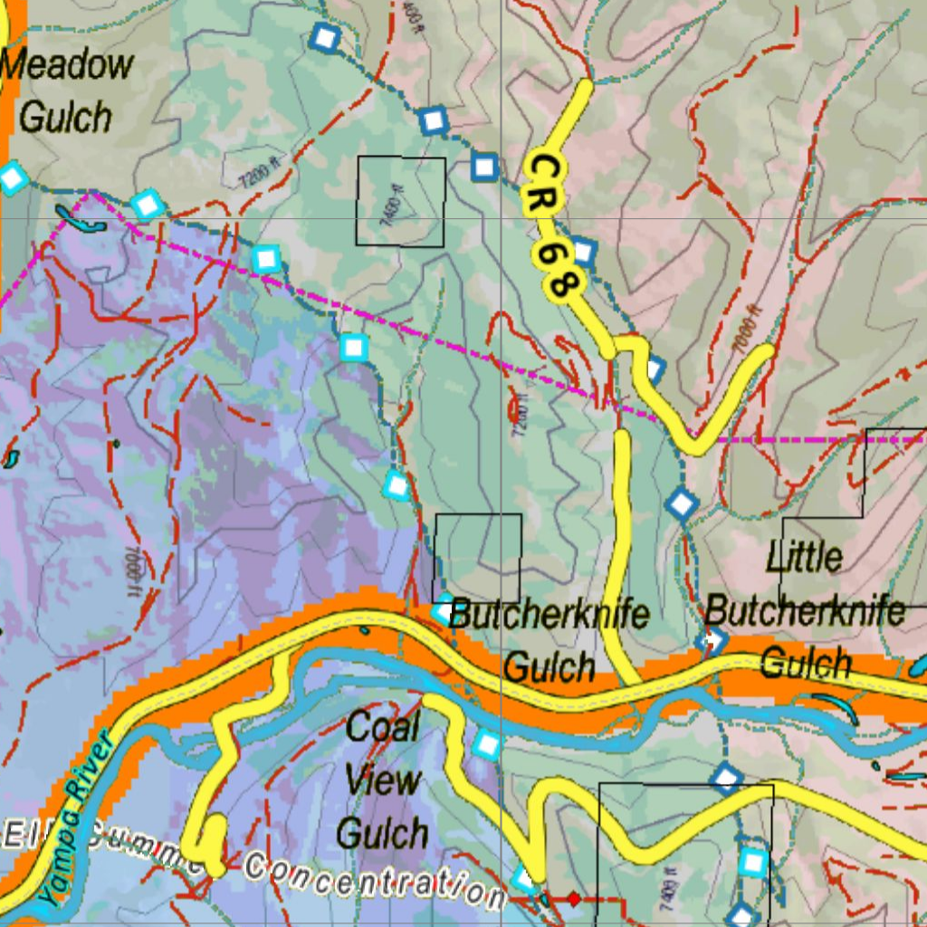 CO Unit 441 Elk Concentrations and Migration Map by HuntData LLC ...
