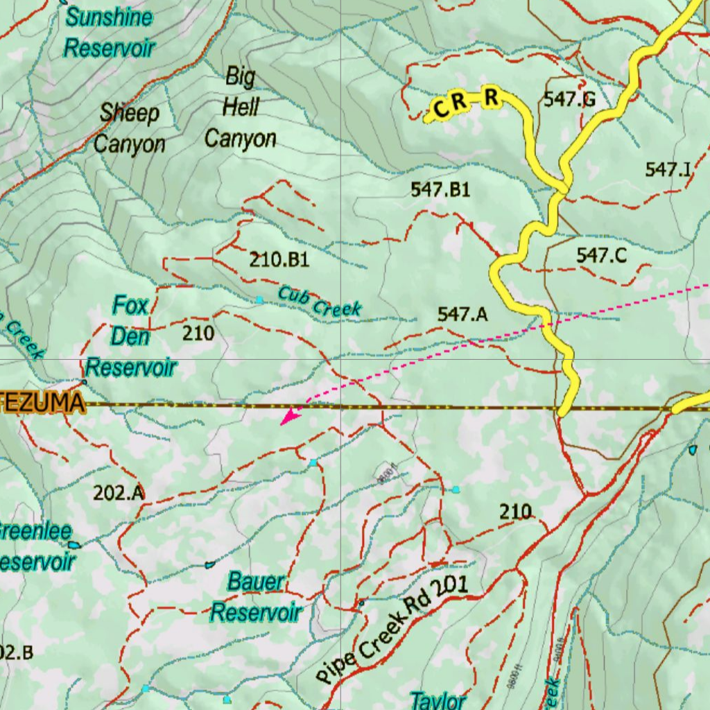CO Unit 71 Mule Deer Concentrations Map by HuntData LLC | Avenza Maps