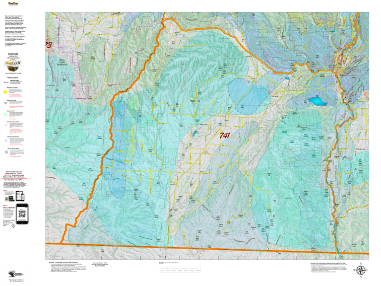 CO Unit 741 Elk Concentrations and Migration Map by HuntData LLC ...