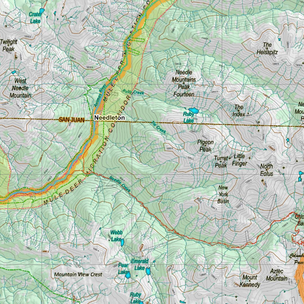 CO Unit 75 Mule Deer Concentrations Map by HuntData LLC | Avenza Maps