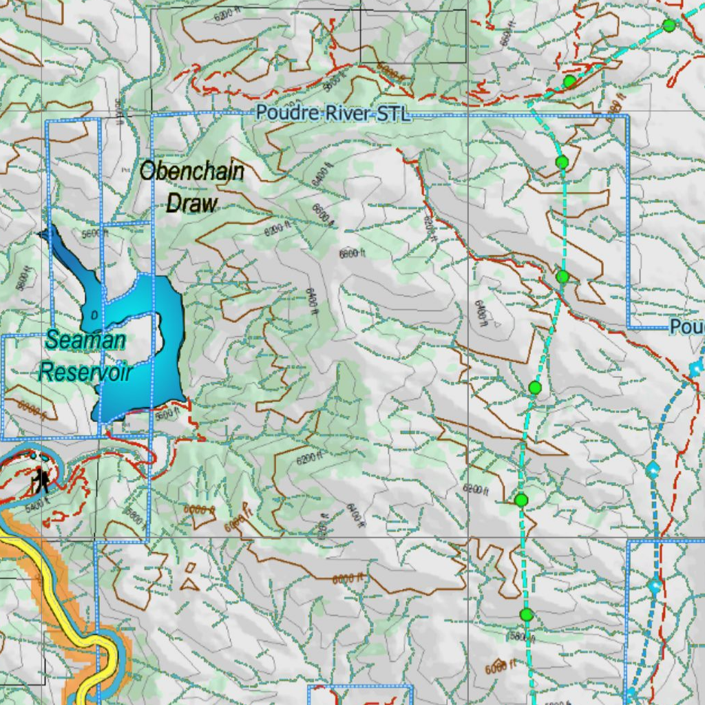 CO Unit 9 Mule Deer Concentrations Map by HuntData LLC | Avenza Maps