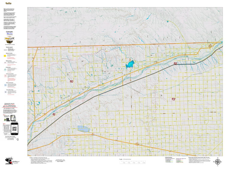 CO Unit 90 Mule Deer Concentrations Map by HuntData LLC | Avenza Maps