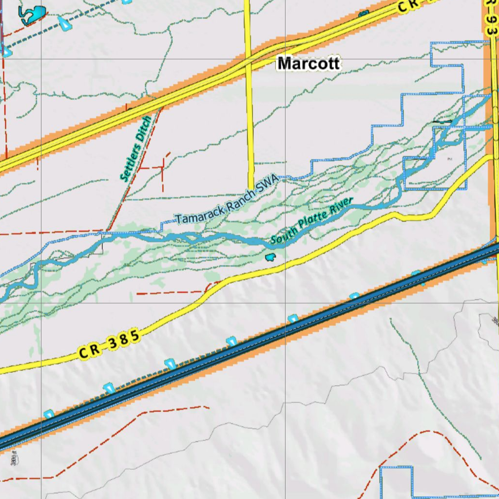 CO Unit 90 Mule Deer Concentrations Map by HuntData LLC | Avenza Maps