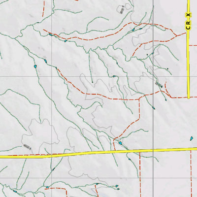 HuntData LLC Colorado Unit 100 Mule Deer Concentrations digital map