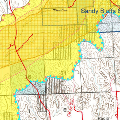 HuntData LLC Colorado Unit 101 Goose, Pheasant, Turkey Concentration digital map