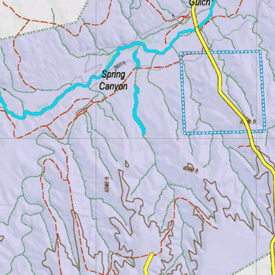 HuntData LLC Colorado Unit 102 Mule Deer Concentrations digital map