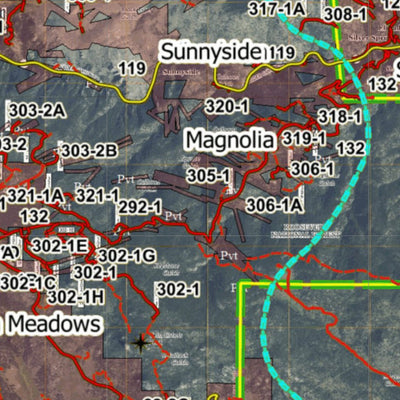 HuntData LLC Colorado Unit 29 Turkey, Goose, and Pheasant Concentration Map digital map