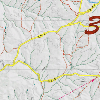 HuntData LLC Colorado Unit 3 Mule Deer Concentrations digital map