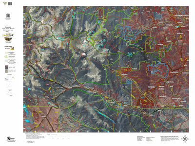 HuntData LLC Colorado Unit 46 Turkey, Goose, and Pheasant Concentration Map digital map