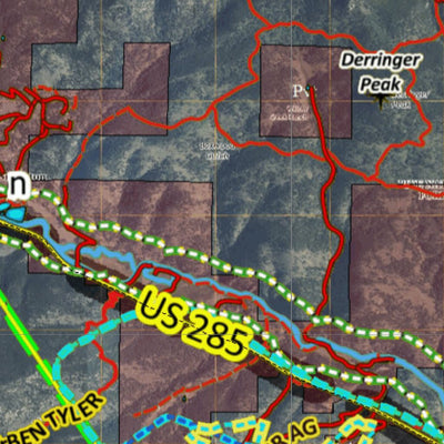 HuntData LLC Colorado Unit 46 Turkey, Goose, and Pheasant Concentration Map digital map