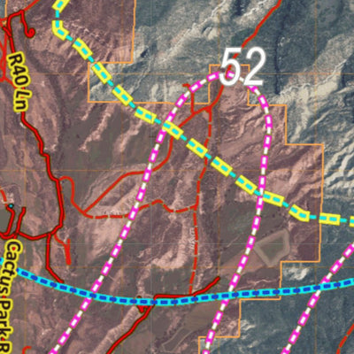 HuntData LLC Colorado Unit 52 Turkey, Goose, and Pheasant Concentration Map digital map