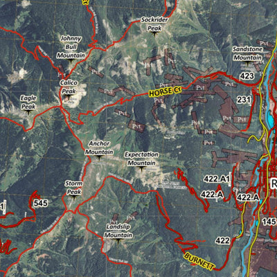 HuntData LLC Colorado Unit 74 Turkey, Goose, and Pheasant Concentration Map digital map