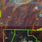 HuntData LLC Colorado Unit 85 Turkey, Goose, and Pheasant Concentration Map digital map