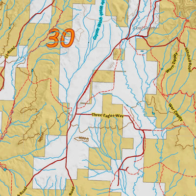 HuntData LLC HuntData Colorado Unit 30 Land Ownership digital map