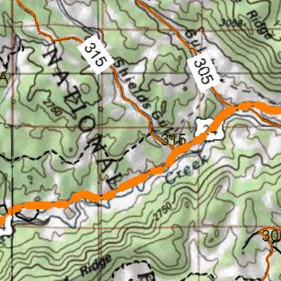 HuntData LLC HuntData Colorado Unit 57 Topo digital map