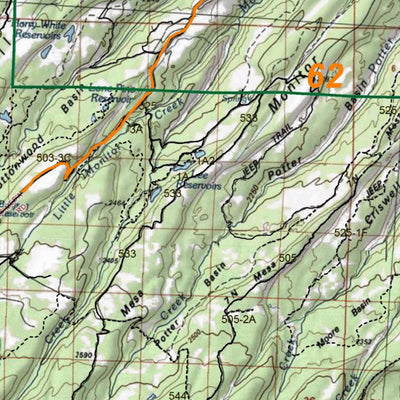 HuntData LLC HuntData Colorado Unit 62 Topo digital map