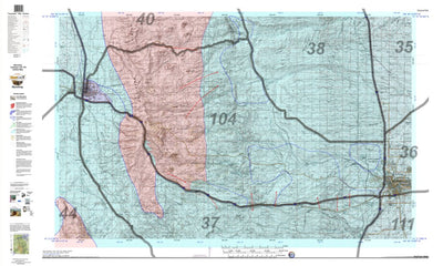 HuntData LLC HuntData Wyoming Game Concentration Map for Antelope Unit 104 digital map