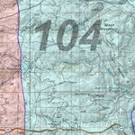 HuntData LLC HuntData Wyoming Game Concentration Map for Antelope Unit 104 digital map