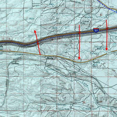 HuntData LLC HuntData Wyoming Game Concentration Map for Antelope Unit 104 digital map