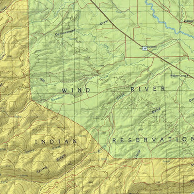HuntData LLC HuntData Wyoming Game Concentration Map for Antelope Unit 117w digital map