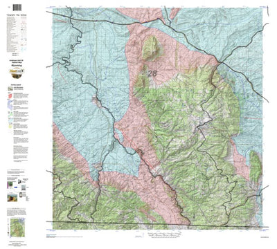 HuntData LLC HuntData Wyoming Game Concentration Map for Antelope Unit 28 digital map