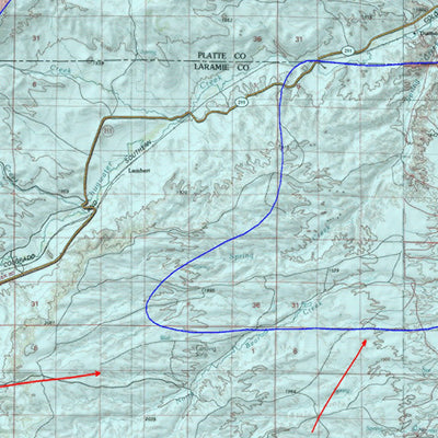 HuntData LLC HuntData Wyoming Game Concentration Map for Antelope Unit 39 digital map