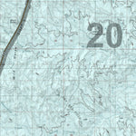 HuntData LLC HuntData Wyoming Game Concentration Map for Mule Deer Unit 20 digital map