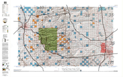 HuntData LLC HuntData Wyoming Land Ownership Map for Antelope Unit 104 digital map
