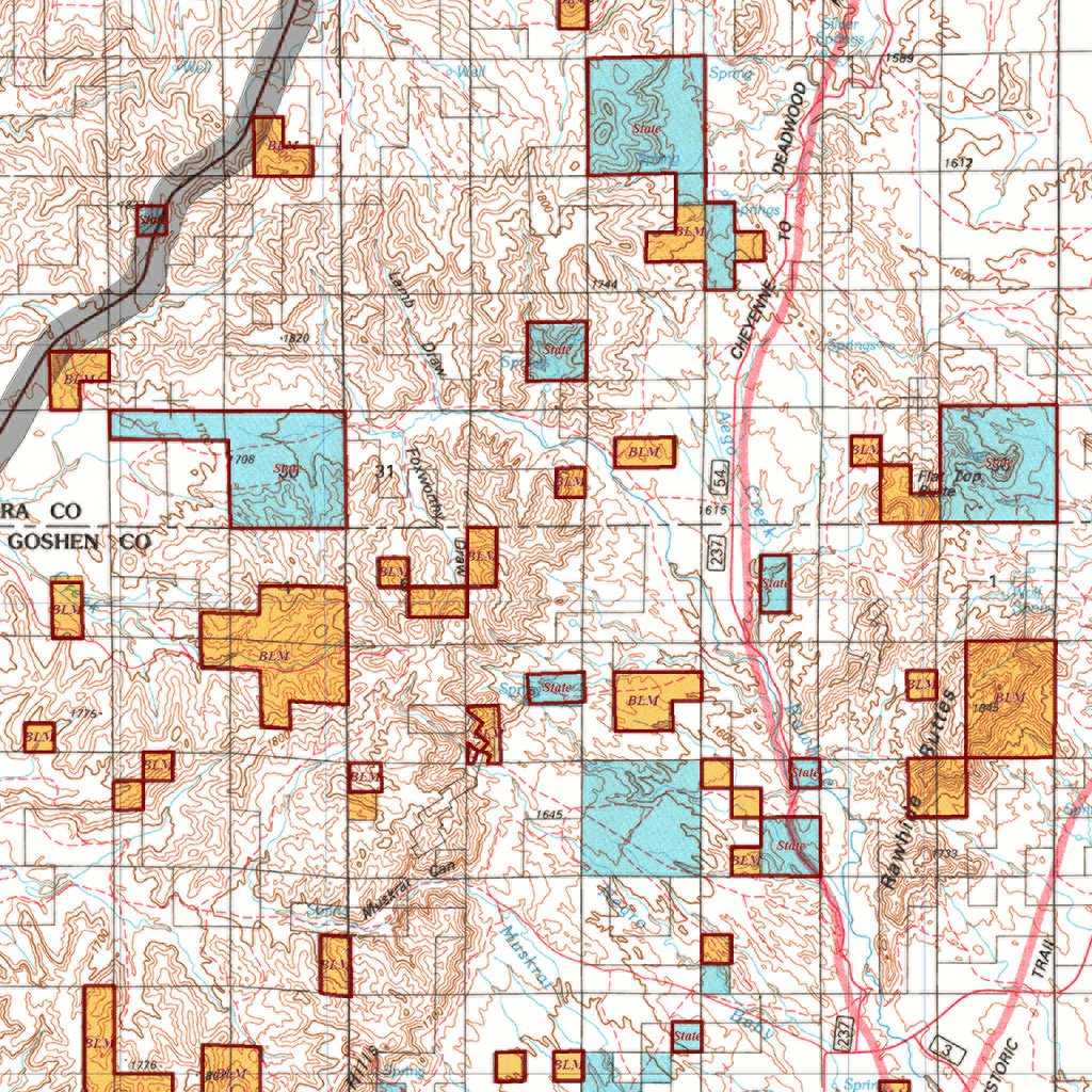 HuntData Wyoming Land Ownership Map for Antelope Unit 11 by HuntData ...