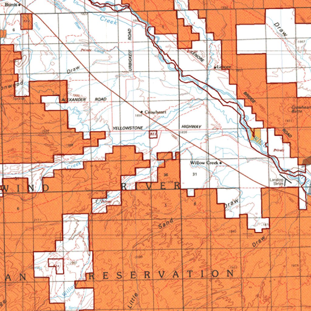 HuntData Wyoming Land Ownership Map for Antelope Unit 117w by HuntData ...