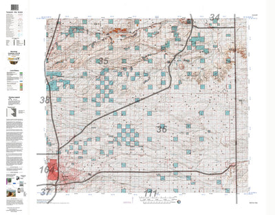 HuntData LLC HuntData Wyoming Land Ownership Map for Antelope Unit 36 digital map