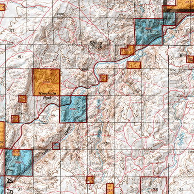 HuntData LLC HuntData Wyoming Land Ownership Map for Antelope Unit 39 digital map