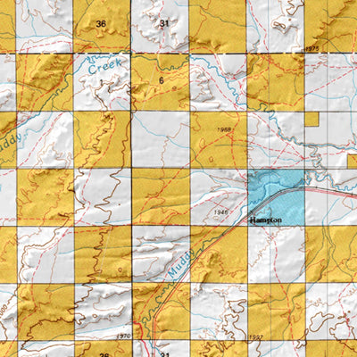 HuntData LLC HuntData Wyoming Land Ownership Map for Antelope Unit 94E digital map