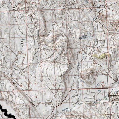 HuntData LLC HuntData Wyoming Topo Map for Antelope Unit 116 digital map