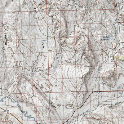 HuntData LLC HuntData Wyoming Topo Map for Antelope Unit 116c digital map