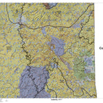 HuntData LLC La Sal, La Sal Mtns. Utah Mule Deer Hunting Unit Map with Land Ownership digital map