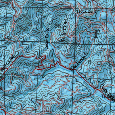 HuntData LLC Oregon Hunting Unit 12, Wilson Land Ownership Map digital map