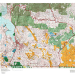 HuntData LLC Oregon Hunting Unit 32, Klamath Falls Land Ownership Map digital map