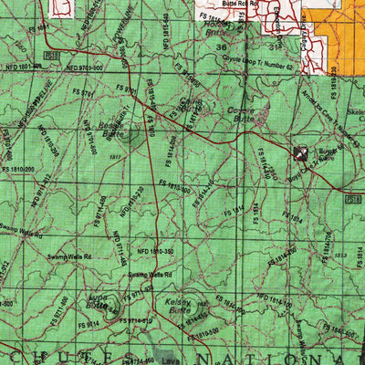 HuntData LLC Oregon Hunting Unit 35, Paulina Land Ownership Map digital map
