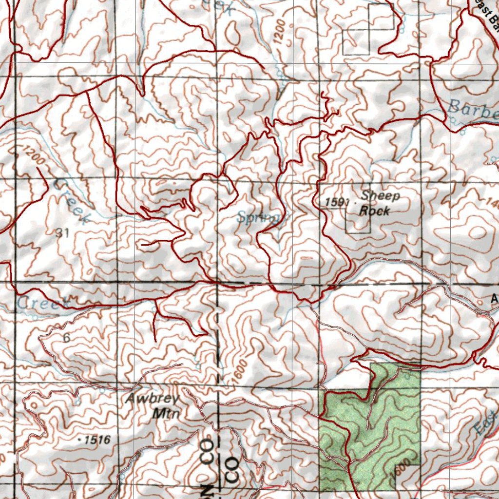 Oregon Hunting Unit 38, Grizzly Land Ownership Map by HuntData LLC ...