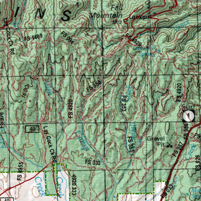 HuntData LLC Oregon Hunting Unit 46, Murderers Creek Land Ownership Map digital map