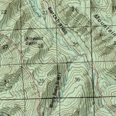 HuntData LLC Oregon Hunting Unit 60, Minam Land Ownership Map digital map