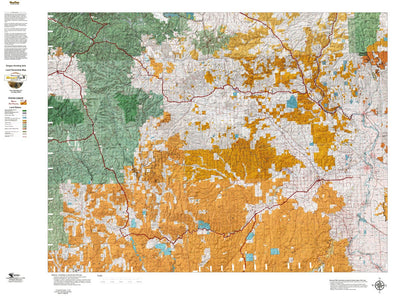HuntData LLC Oregon Hunting Unit 65, Beulah Land Ownership Map digital map