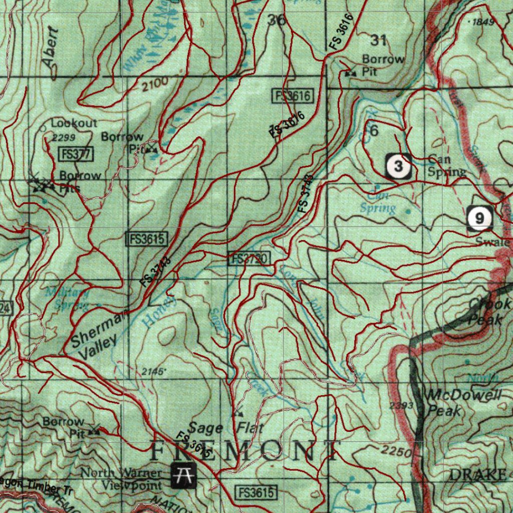 Oregon Hunting Unit 74, Warner Land Ownership Map by HuntData LLC ...