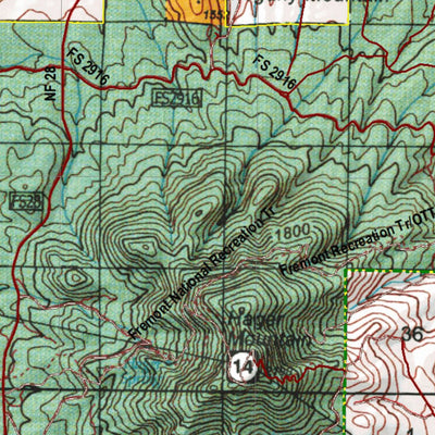 HuntData LLC Oregon Hunting Unit 76, Silver Lake Land Ownership Map digital map