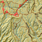 HuntData LLC Plateau, Boulder Kaiparowits (S) UT Mule Deer Hunting Unit Map with Land Ownership & Concentrations digital map