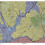 HuntData LLC San Juan, Elk Ridge Utah Mule Deer Hunting Unit Map with Land Ownership digital map