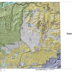 HuntData LLC South Slope, Diamond Mtn. Utah Mule Deer Hunting Unit Map with Land Ownership digital map