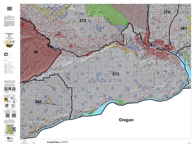 HuntData LLC Washington Hunting Unit(s) 373 Landownership Map digital map